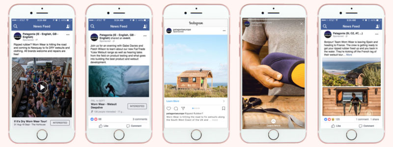 Patagonia Worn Wear Tour Social Media Adverts