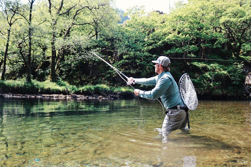 Fly fishing on the River Derwent