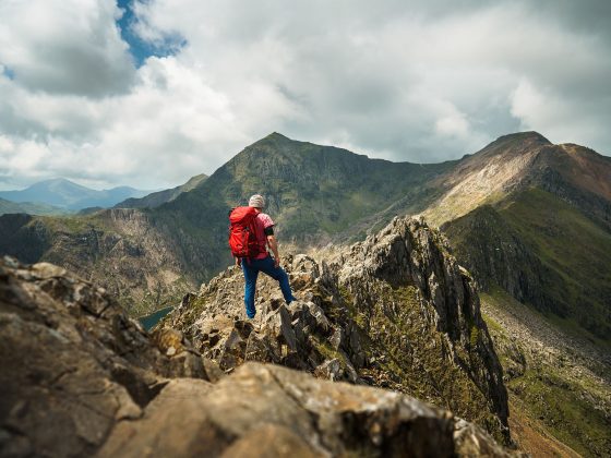 Grade 1 scramble Crib Goch at Snowden
