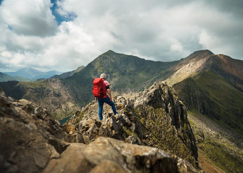 The Grade 1 scramble Crib Goch at Snowden