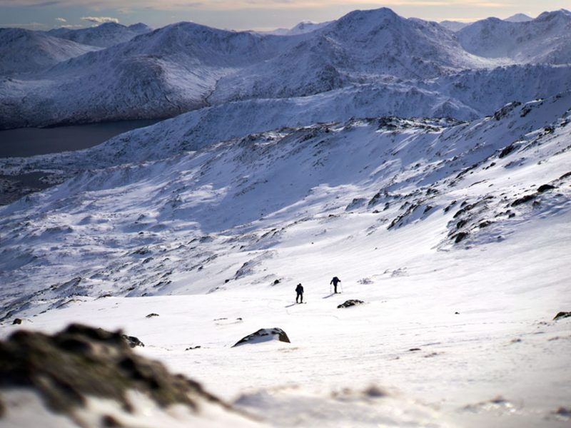Skiing in Scotland with Mammut