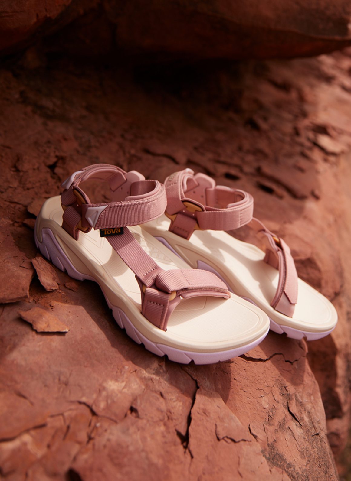 pair of sandals from the teva x free people movement collab