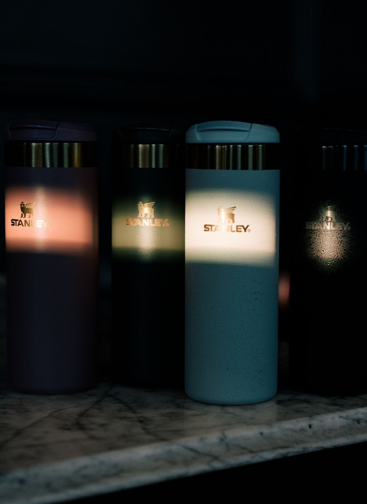 Low-lit shot of the Fall Refresh collection of Aerolights