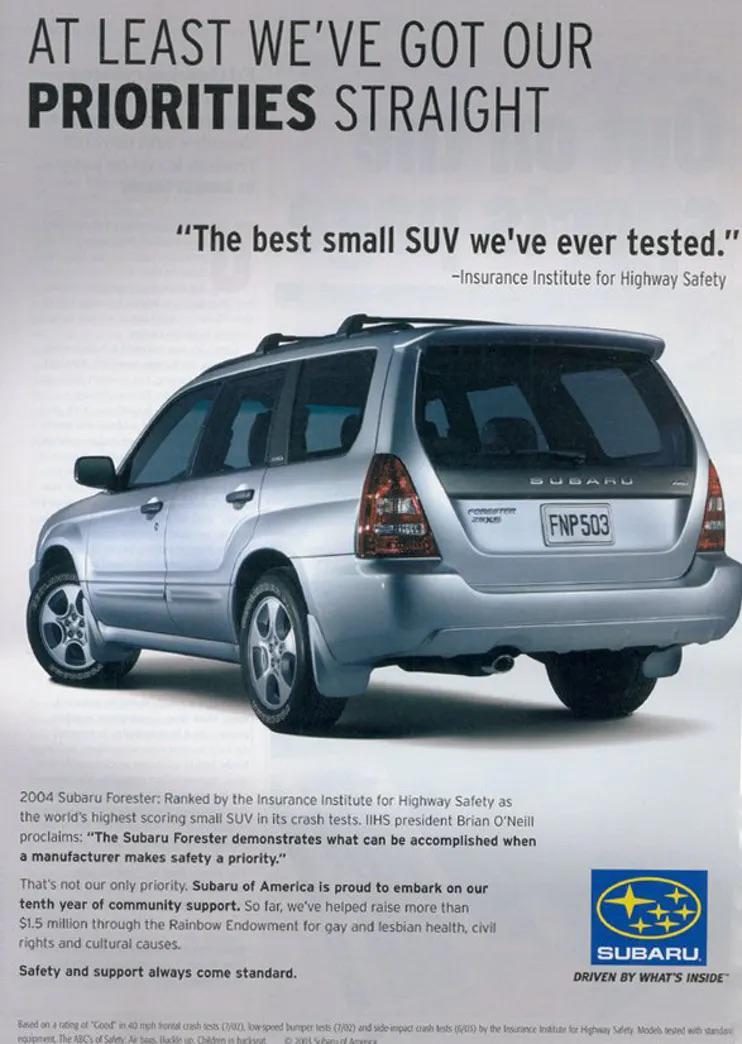 Subaru SUV ad