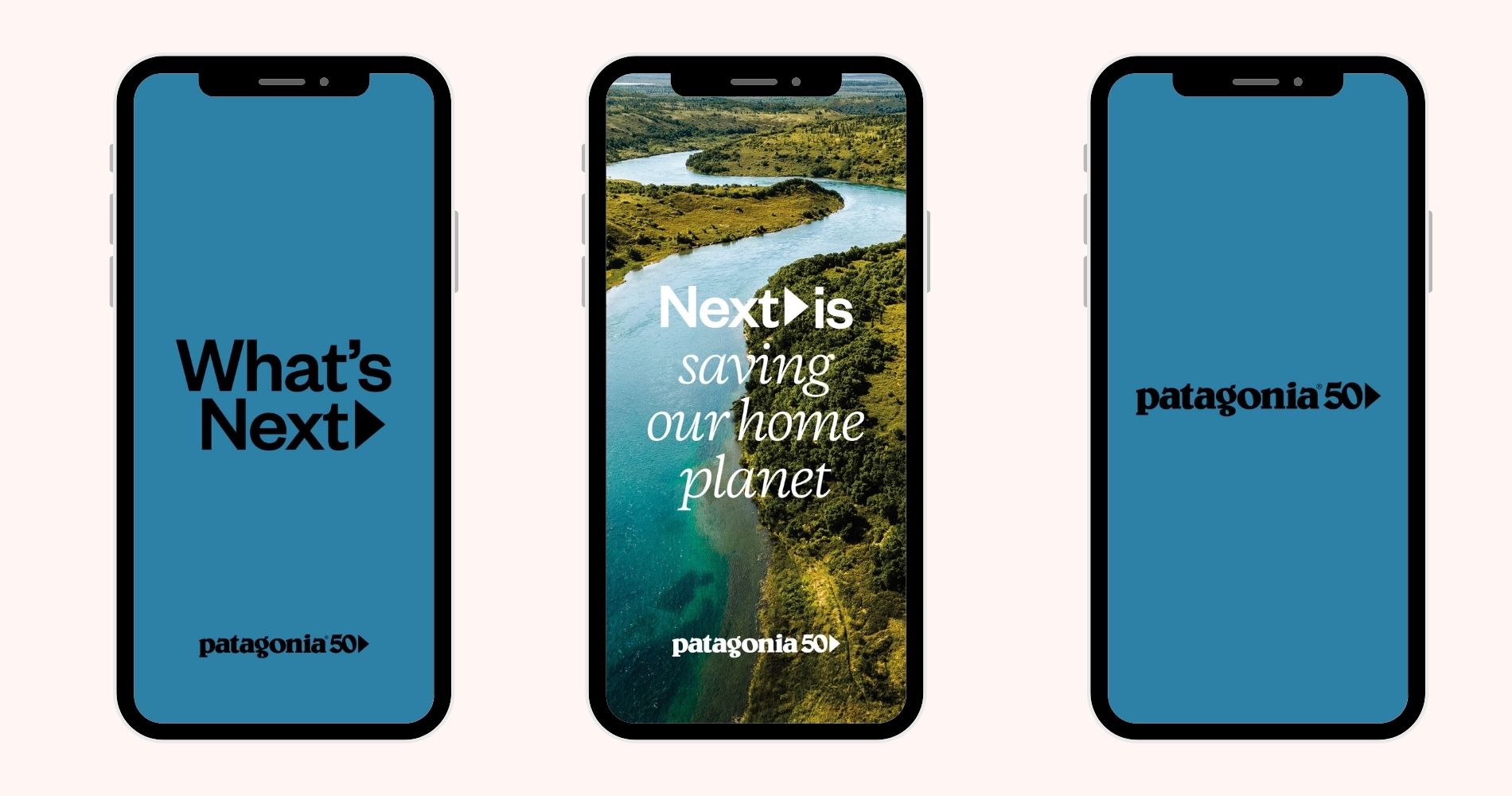 Ad previews for the 50th campaign for Patagonia