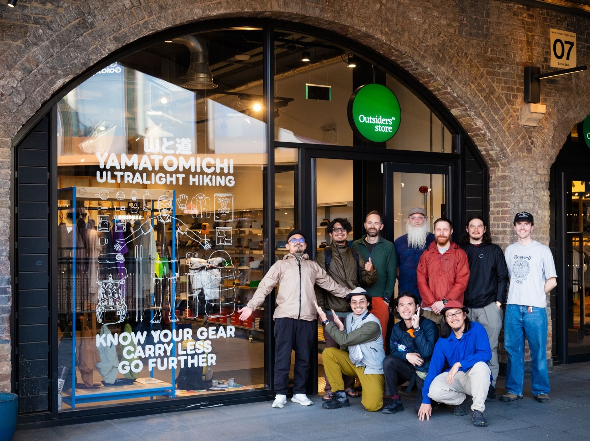Yamatomichi and Outsiders Team in front of Coal Drops Yard store